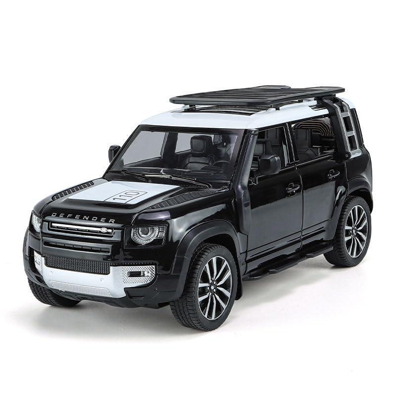 1:24 Land Rover Defender Die-Cast Model Car – Big Size Alloy Metal Pull Back Toy Car with Openable Doors, Light & Music - Jaiman Toys