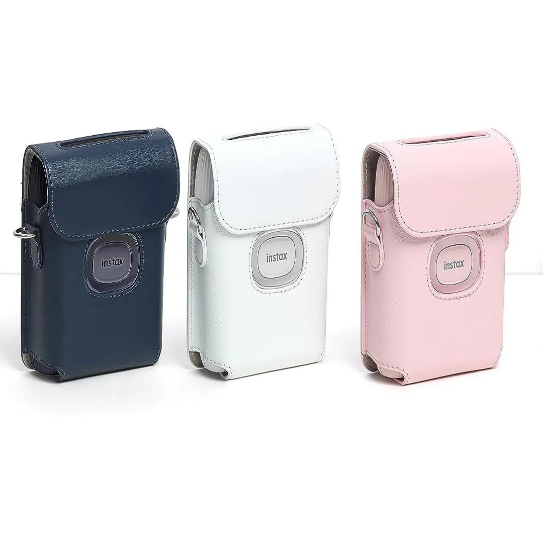 Fujifilm Instax Mini Link 2 Smartphone Printers Protective PU Leather Case Cover - White - Jaiman Toys