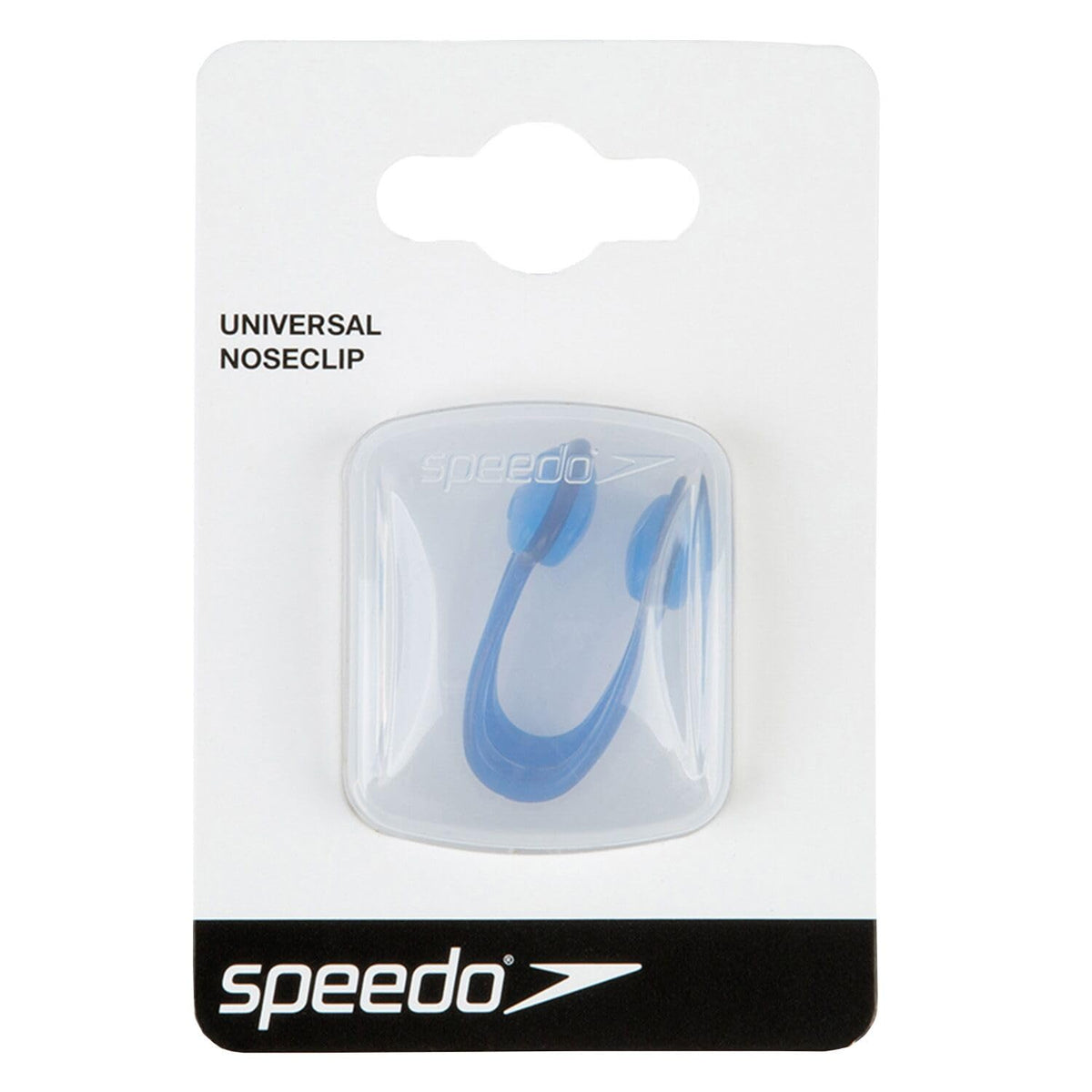 Speedo Universal Unisex Adult Swimming Nose Clip with Memory Plastic Frame, Soft Silicone Pads and Reusable Case – Navy, One Size