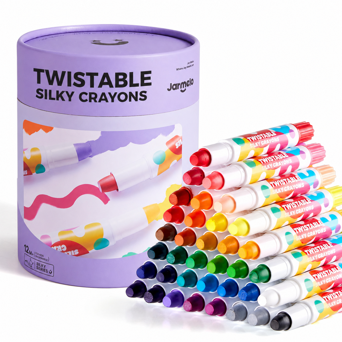 Jar Melo Baby Roo Silky Washable Crayon