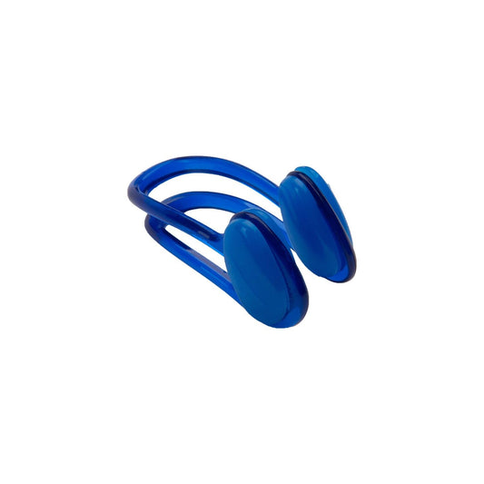 Speedo Universal Unisex Adult Swimming Nose Clip with Memory Plastic Frame, Soft Silicone Pads and Reusable Case – Navy, One Size