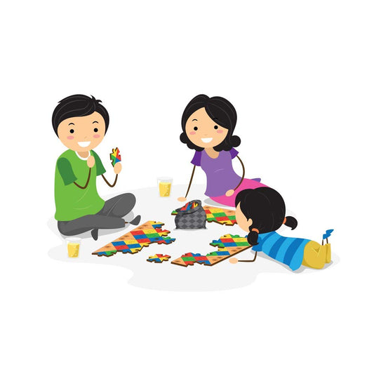 Funskool JigStars Unique Jigsaw Puzzle Speed Game for Kids 6+ | 2–4 Players | Fast-Paced Family Puzzle & Strategy Game