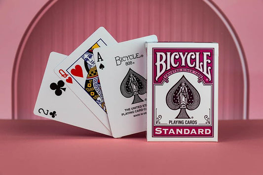Bicycle Color Series #1 Berry Playing Cards – Pink Rider Back Deck with Air-Cushion Finish