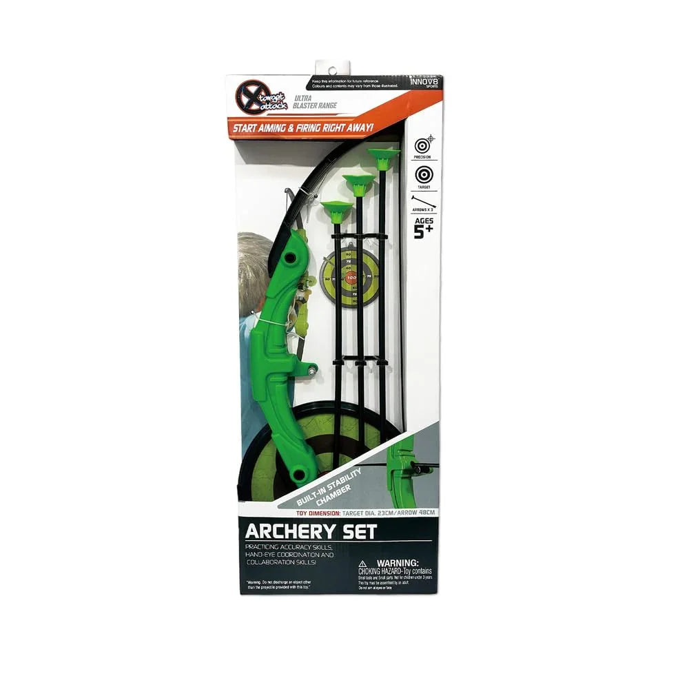 Innov8 Archery Set, Indoor & Outdoor, Ages 5+, Targets - Jaiman Toys