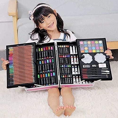 Kids Art Drawing Set Art and Craft Supplies Drawing and Painting Set Great Birthday Gift for Boys Girls Children - 145 Pcs Art Set Frozen - Jaiman Toys