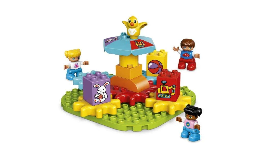 LEGO Duplo My First Carousel 10845 – Preschool Building Blocks Set for Toddlers, Educational Toy for Early Learning