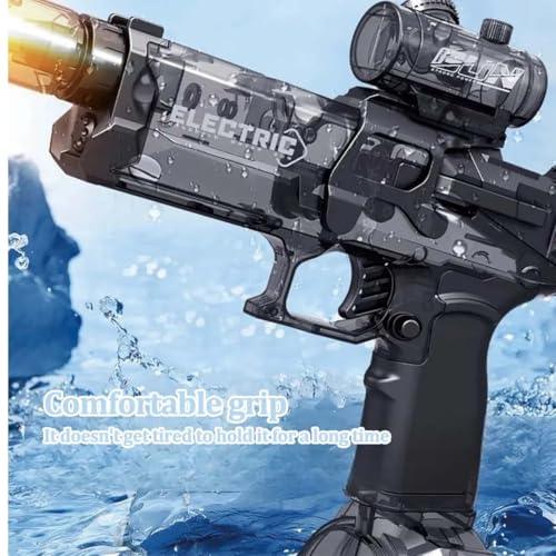 Kids Ultimate Battle Blaster Long Range Electric Water Blaster with Light,Squirt Guns Electric Water Gun Toy (Weal Walker Water Gun - Black) - Jaiman Toys