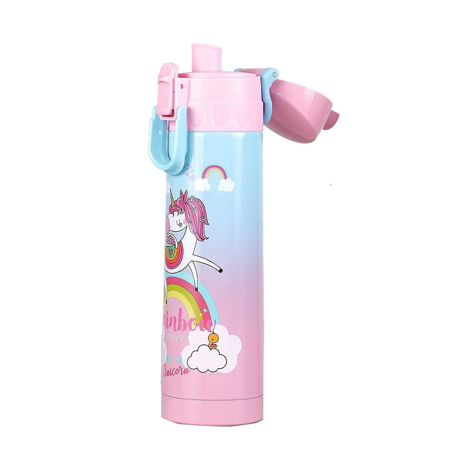 Stainless Steel Bottle for Kids - 500ml, Leakproof & Durable (Unicorn) - Jaiman Toys
