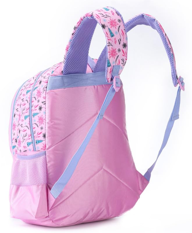 Striders Frozen Kids School Backpack 18 Inch – Disney Elsa & Anna Girls School Bag with Multiple Compartments