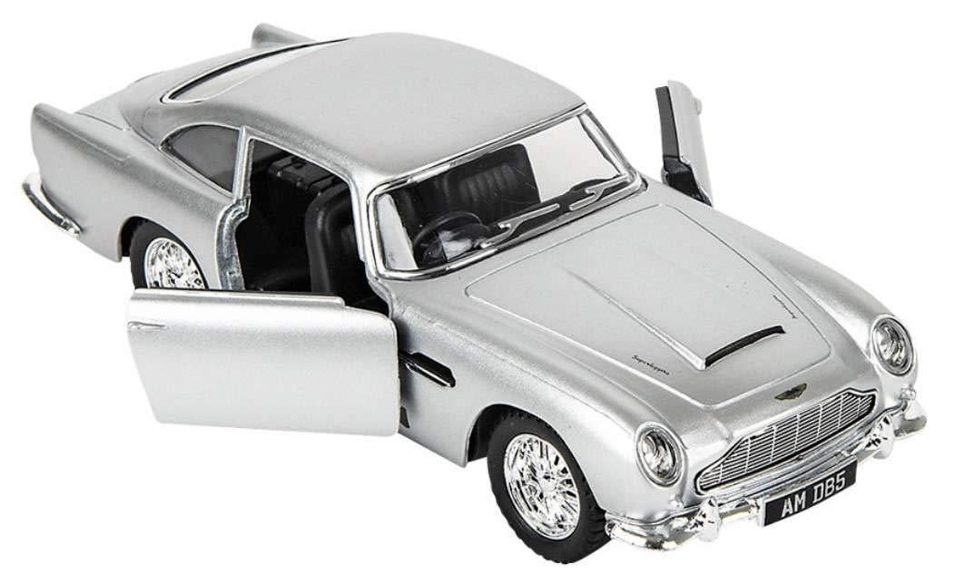 KiNSMART Aston Martin DB5 – 1:38 Scale Die-Cast Pullback Model Car – Collectible Toy Car - Silver - Jaiman Toys