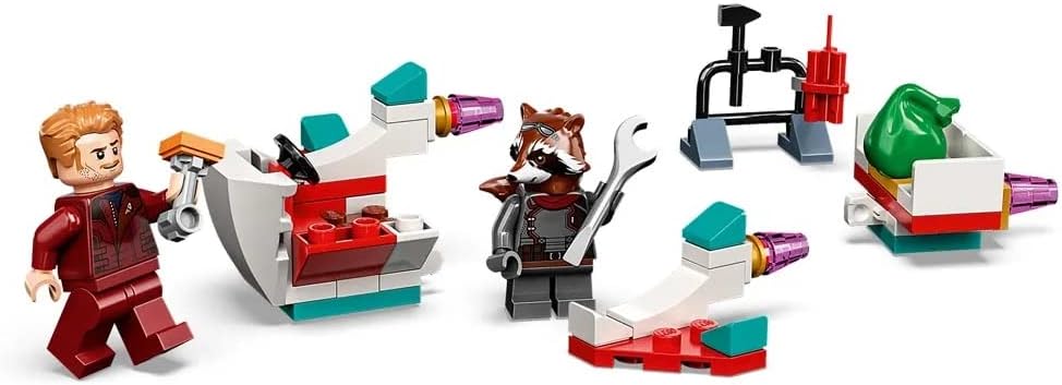 LEGO Marvel Guardians of the Galaxy Advent Calendar 76231 | Christmas Countdown Building Set with 24 Daily Surprises, 6 Minifigures Including Groot, 268 Pieces | Gift for Kids Ages 6+