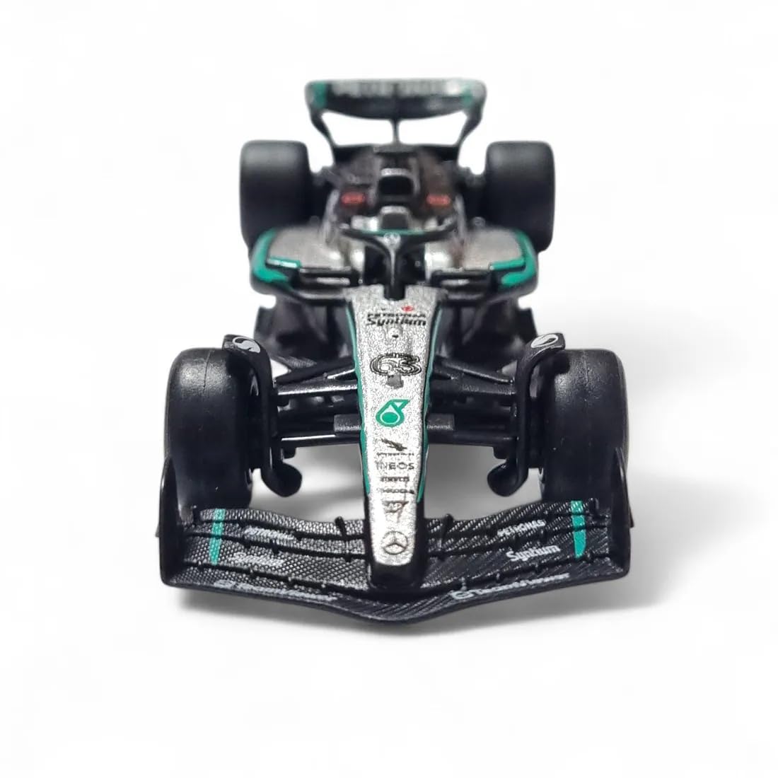 Bburago 1:64 Scale Mercedes-AMG F1 W16 E Performance #63 George Russell 2025 Diecast Formula One Racing Car Model