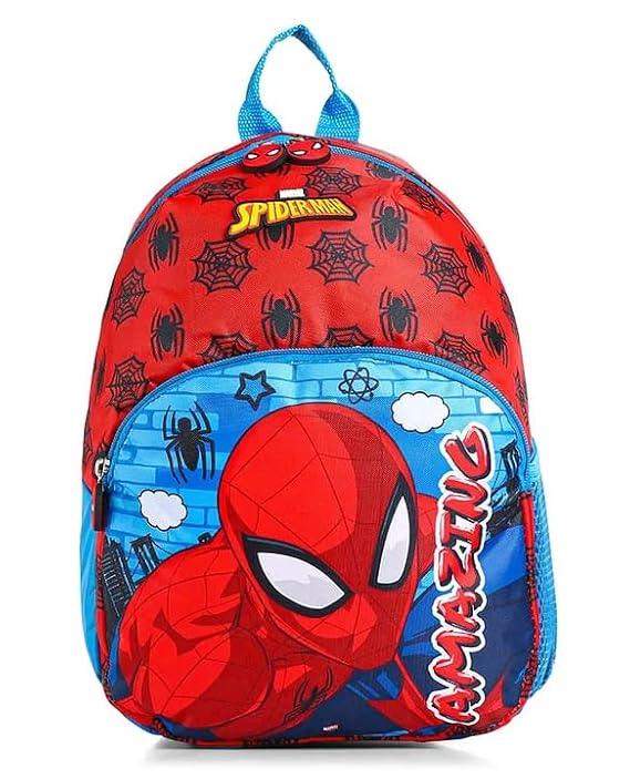 STRIDERS Spider-Man 13-Inch Backpack for Kids with Adjustable Straps, Spacious Compartments (2 yr to 4 yr) Kids - Jaiman Toys