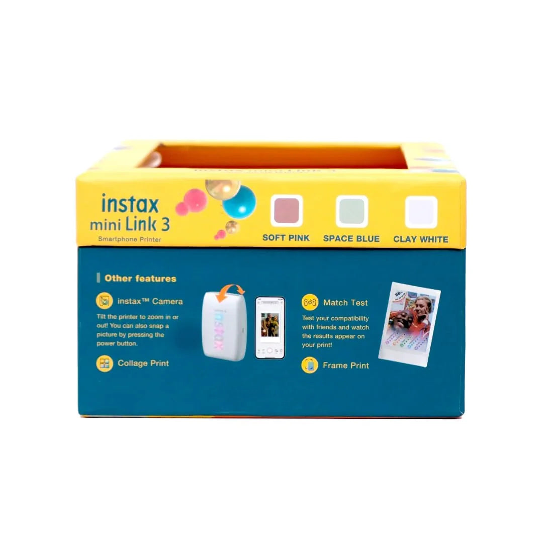 Fujifilm Instax Mini Link 3 Smartphone Photo Printer Starter Kit – Portable Instant Printer - Pink