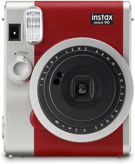 Fujifilm Instax Mini 90 Neo Classic Instant Film Camera – Retro Design - Red