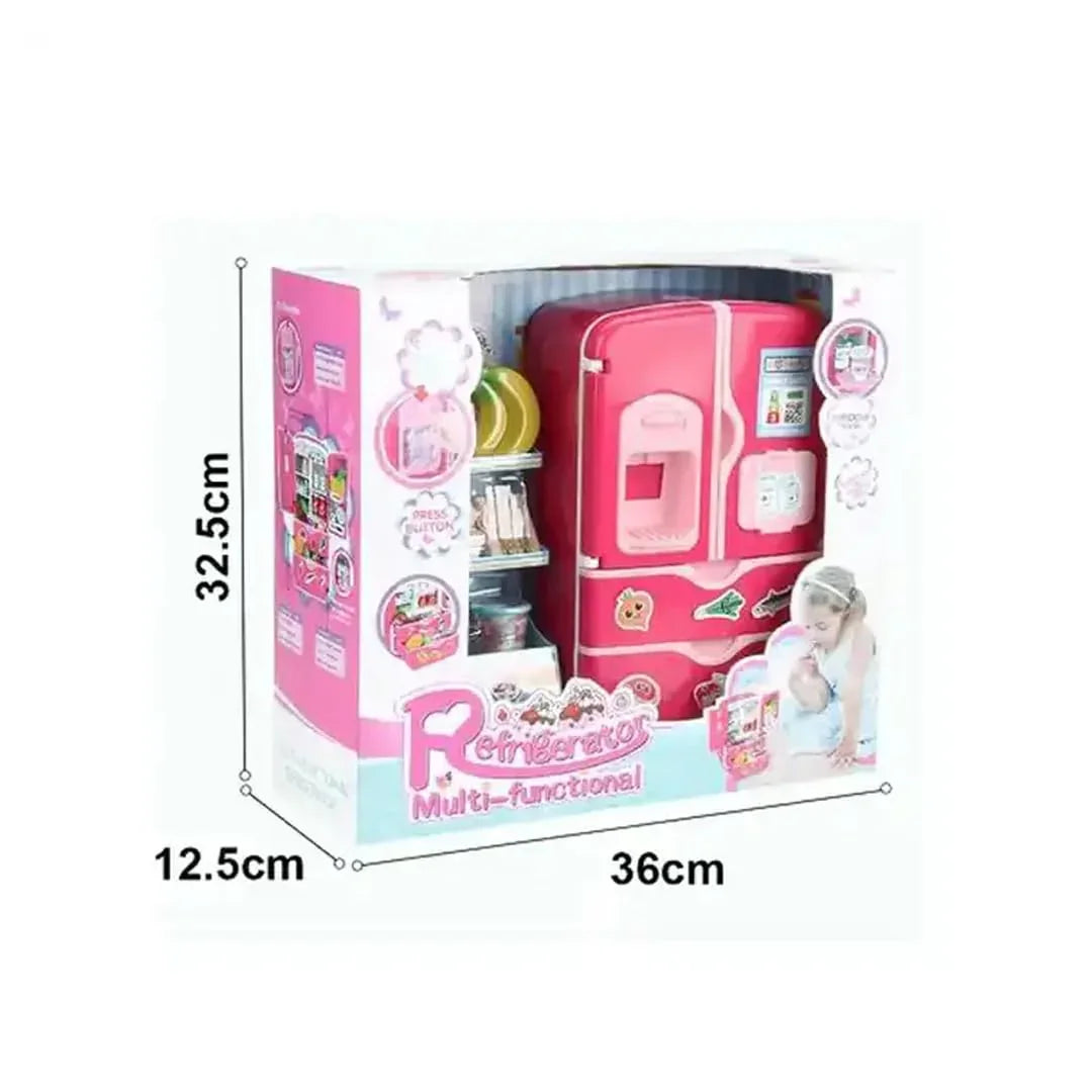 Kids Double Door Role Play Fridge Simulation Toy, Sensitive Magic Refridgerator Educational Home Appliance for Kids Aged 3+ - Jaiman Toys