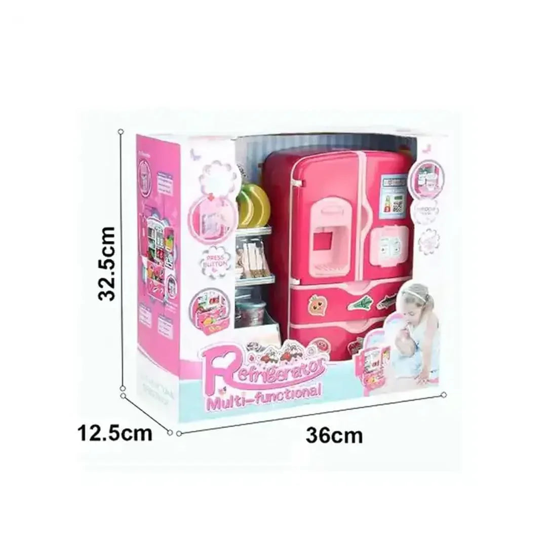 Kids Double Door Role Play Fridge Simulation Toy, Sensitive Magic Refridgerator Educational Home Appliance for Kids Aged 3+ - Jaiman Toys
