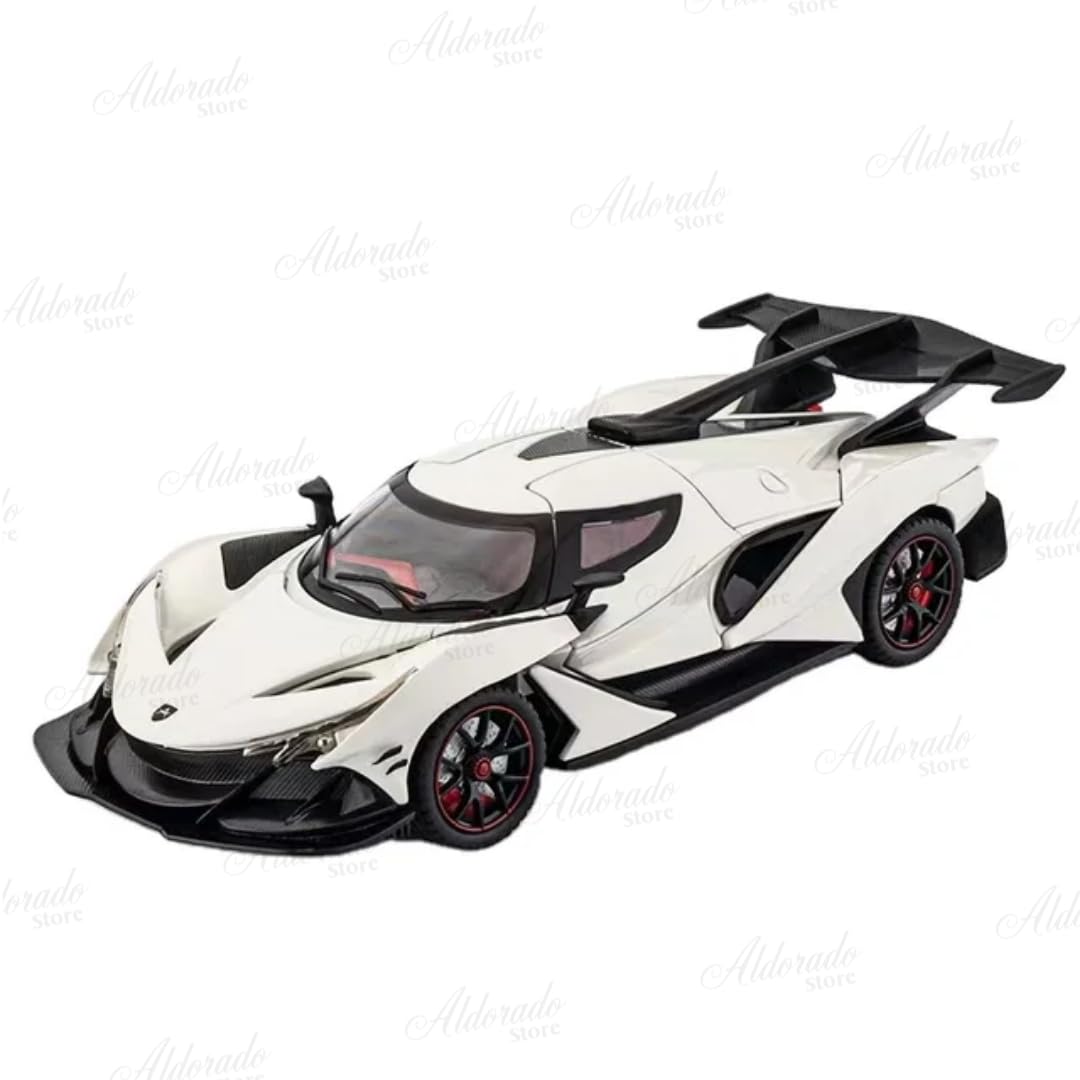Joy Junction Apollo IE Smoke 1:24 Scale Die-Cast Hypercar Model with Sound & Light β Pull Back Metal Sports Car Toy for Collectors