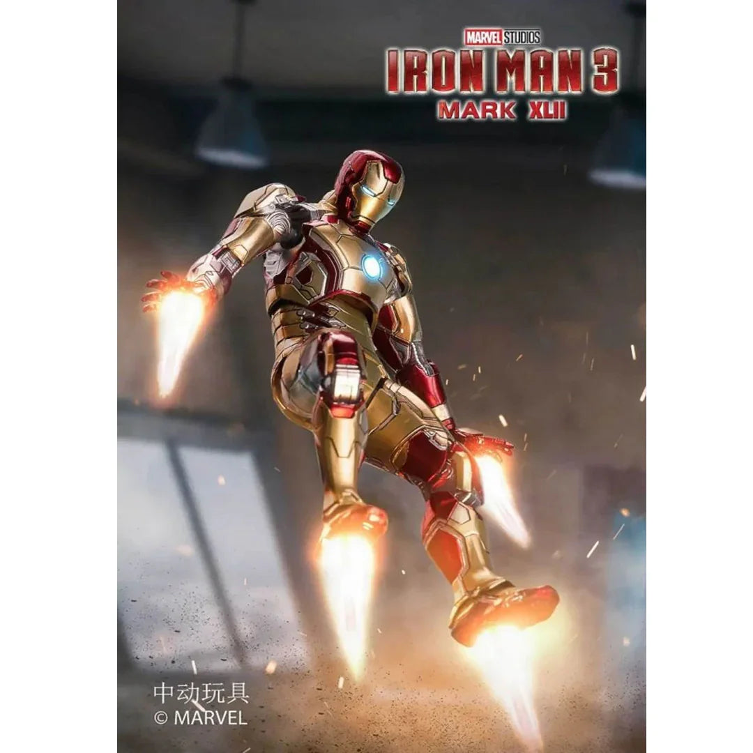 ZD Toys 1/10 Iron Man Mark 42 Action Figure – Marvel Studios Infinity Saga (With Light Function) - 1907-42 - Jaiman Toys