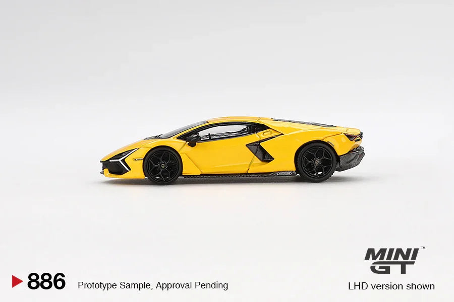 Mini GT 1:64 Blister Lamborghini Revuelto Giallo | Official Diecast Supercar Model