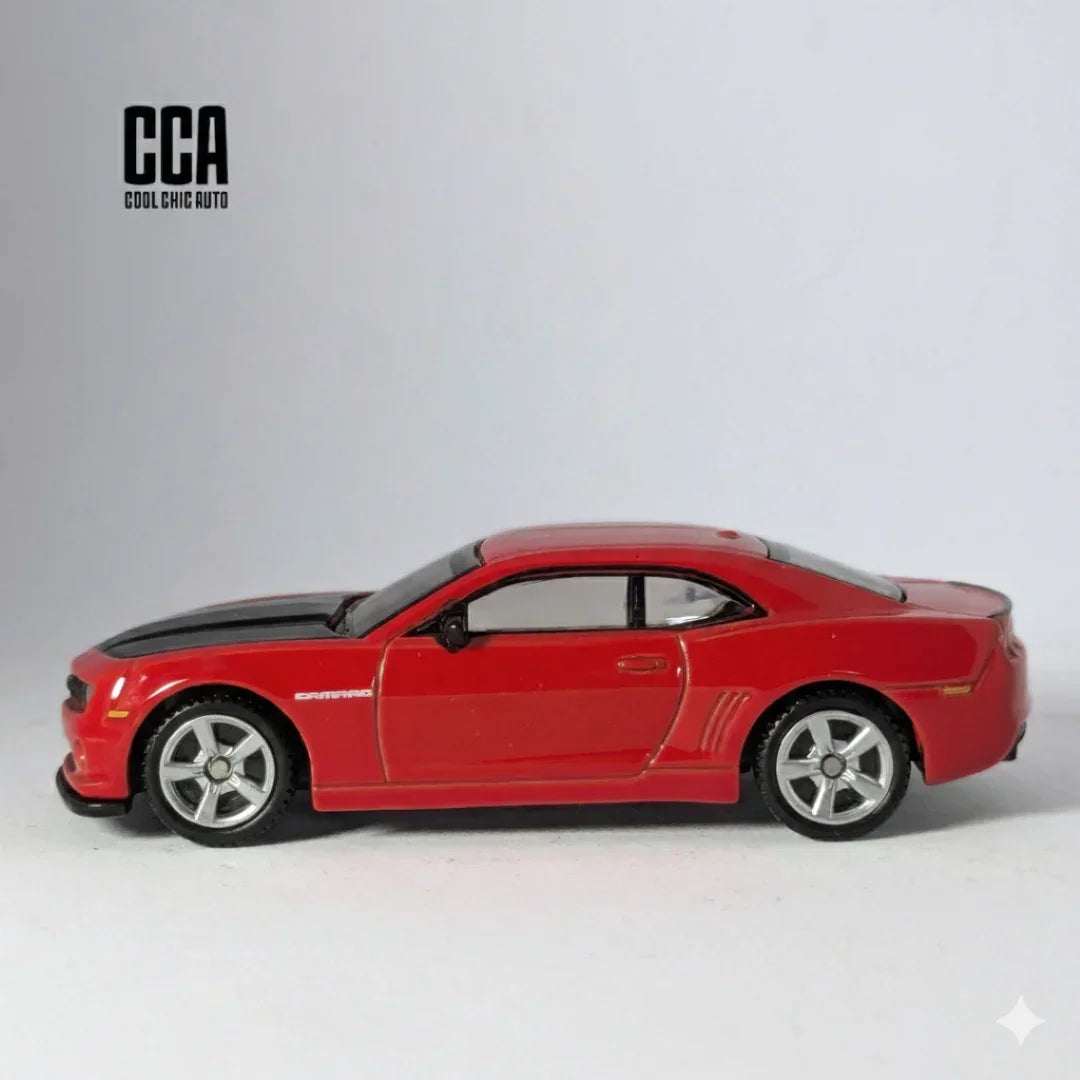CCA 1:64 Chevrolet Camaro SS 2013 Diecast Model Car β Red | Alloy Chassis, Suspension | S10-02