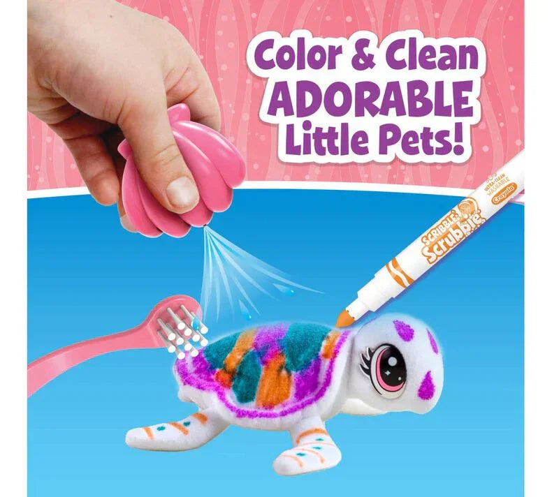 Crayola Scribble Scrubbie Pets Seashell Splash Playset - Jaiman Toys