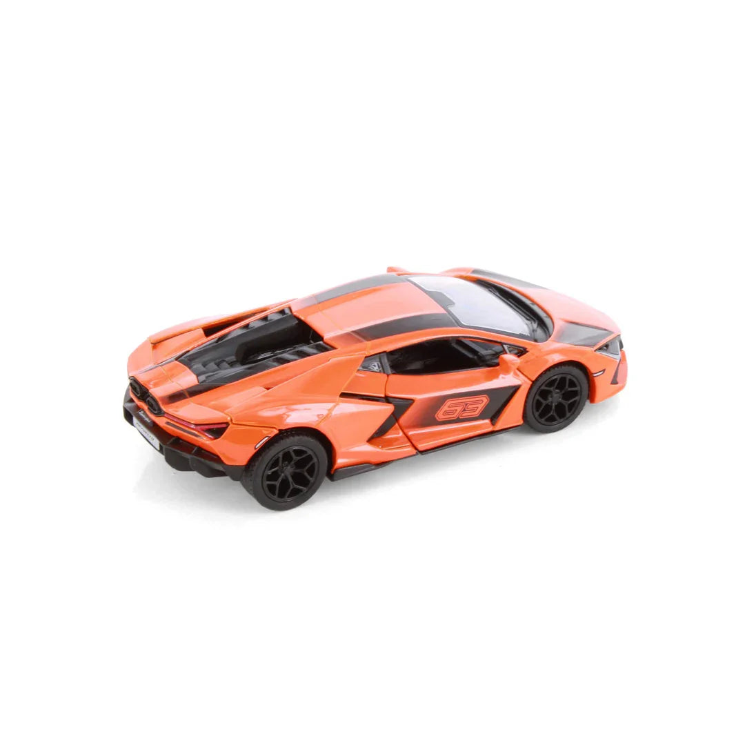 KiNSMART Lamborghini Revuelto Livery Edition – Green – 1:38 Scale Die-Cast Model Toy Car - Orange - Jaiman Toys