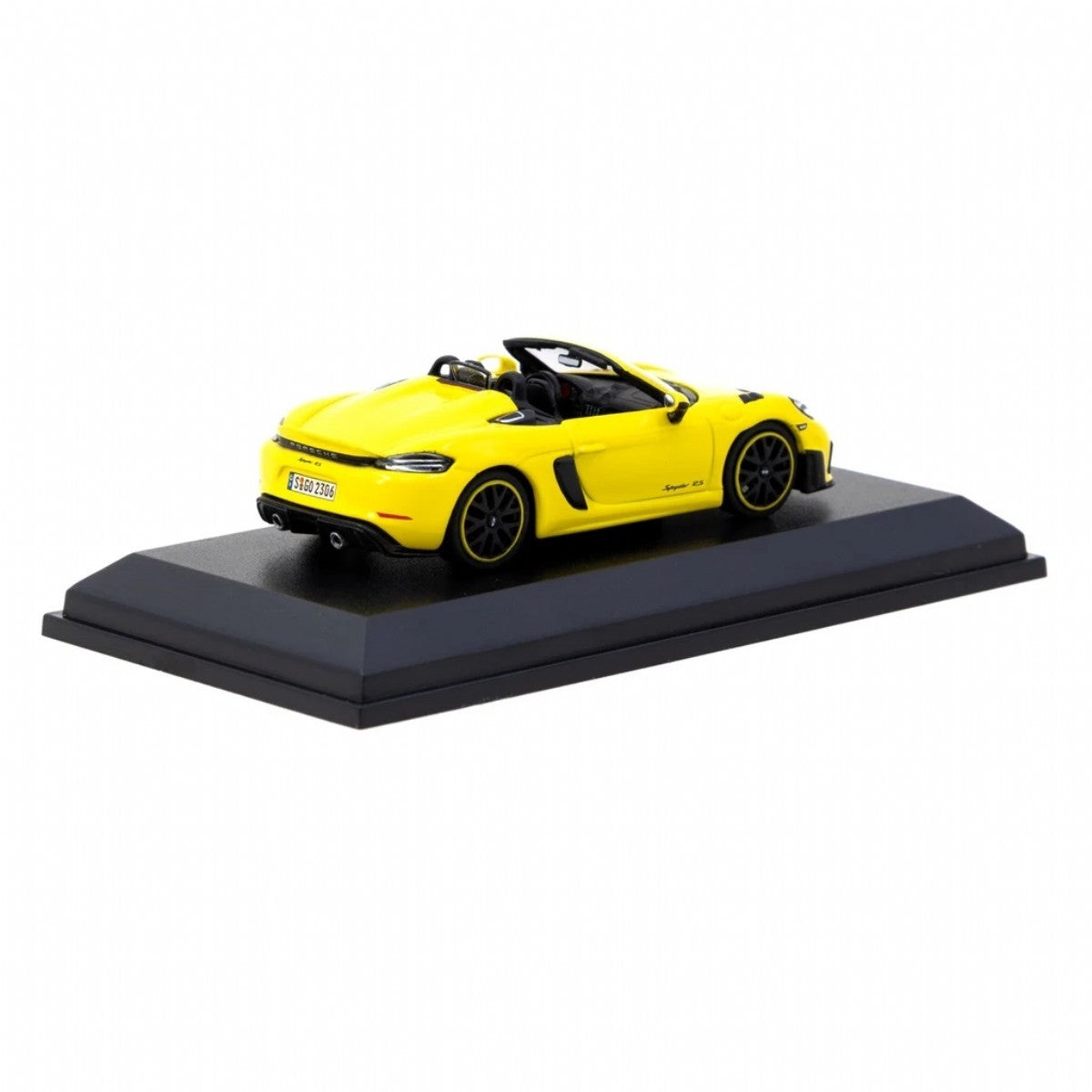 Minichamps x Tarmac Works COLLAB64 1:64 Porsche 718 Spyder RS Set – Ruby Star Neo & Yellow Diecast Model Cars (2 Variants)