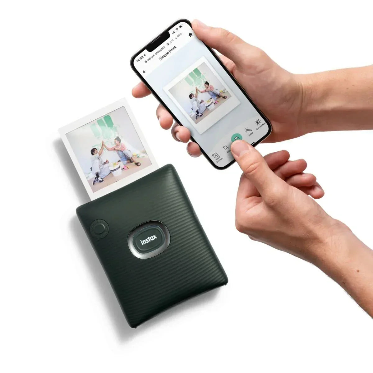 Fujifilm Instax Square Link Smartphone Instant Photo Printer - Green - Jaiman Toys