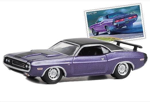 GreenLight 1:64 Scale 1970 Dodge Challenger R/T Purple – USPS Hobby Exclusive
