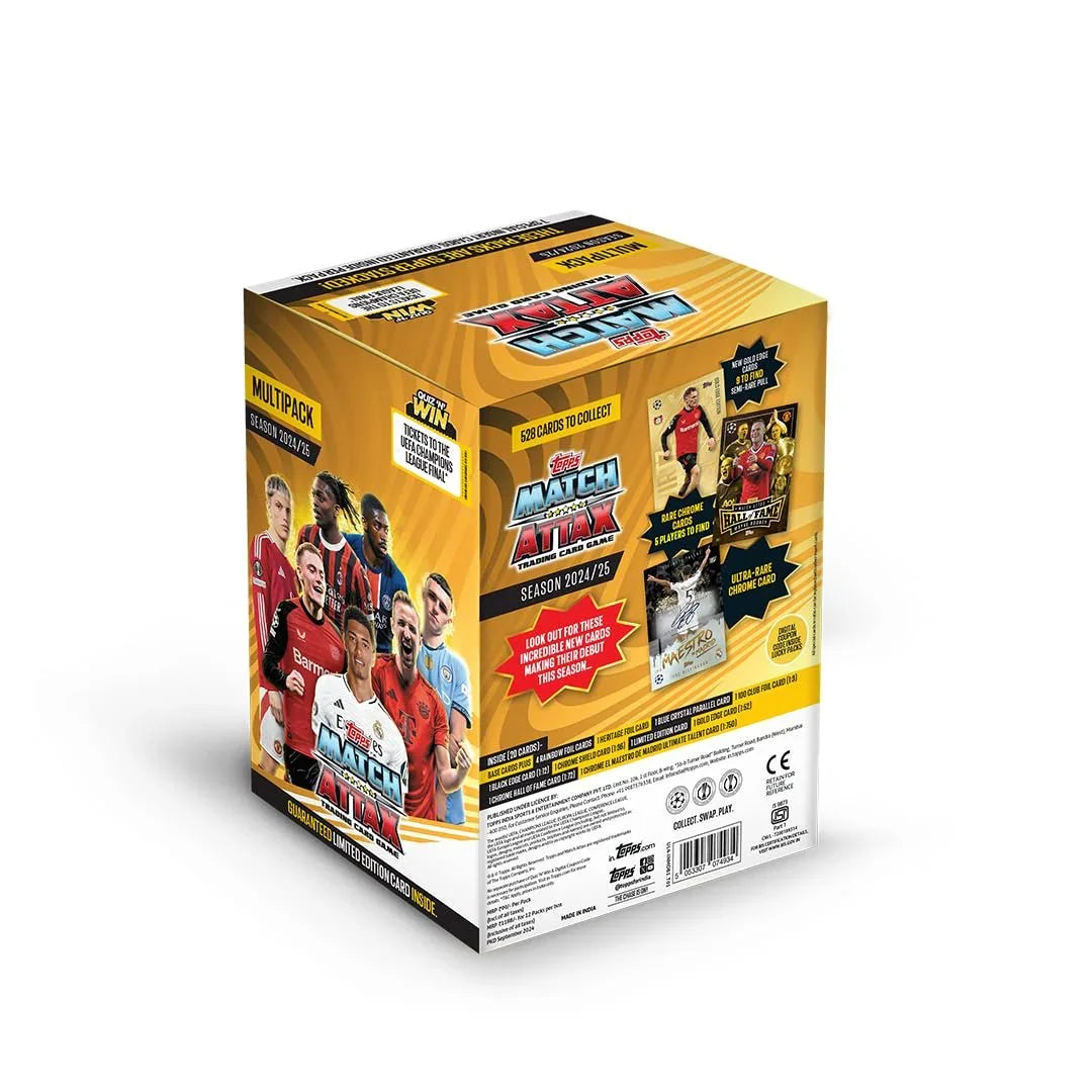 Topps UEFA Champions League Match Attax 24/25 Trading and Collectible Card Game (Multipack of 12) - Jaiman Toys