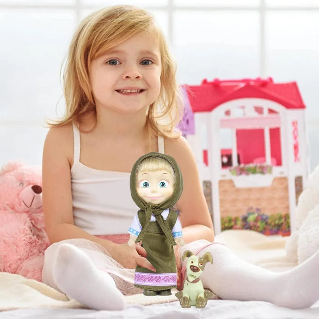 Simba Masha And The Bear Masha Colourful Doll -Multicolor - Jaiman Toys