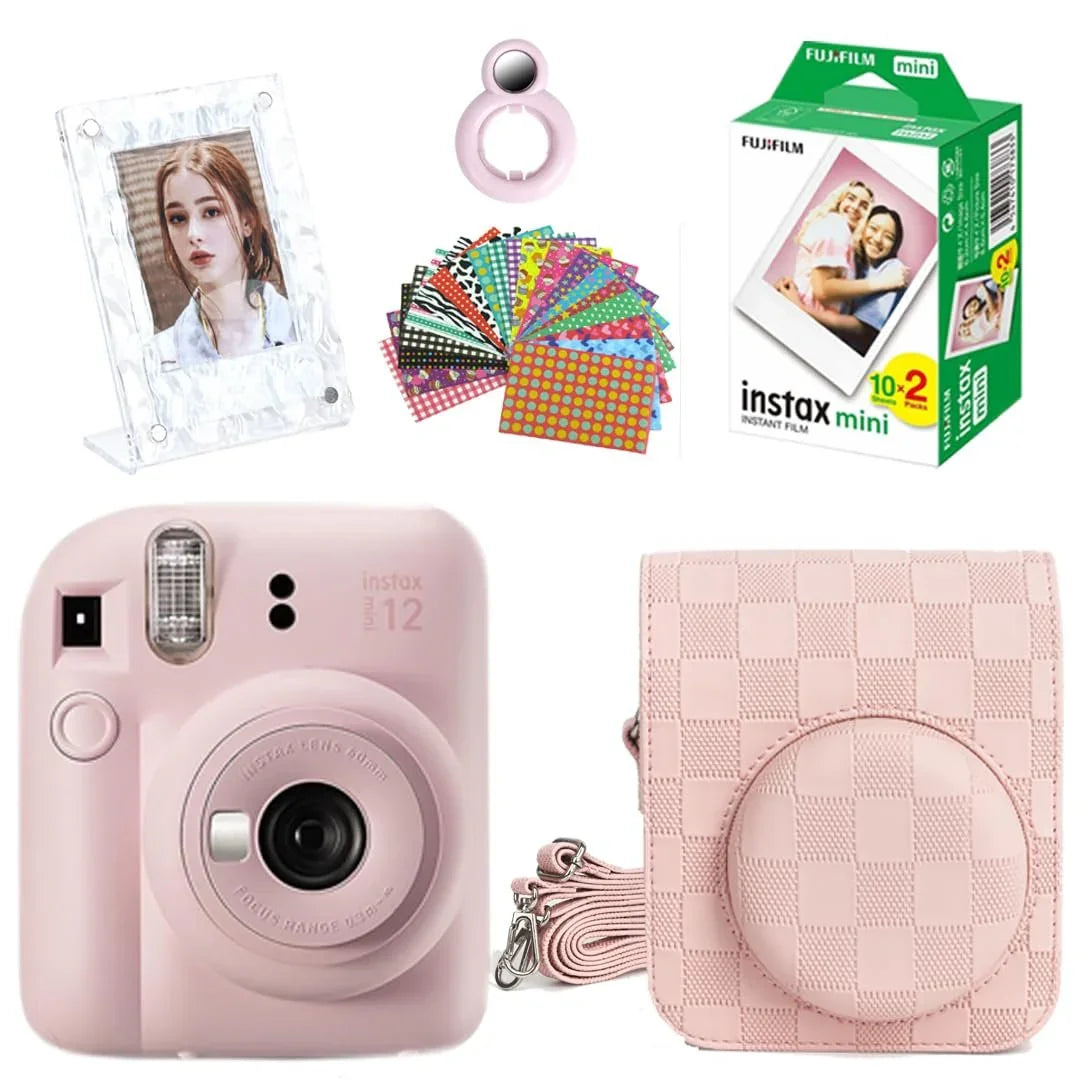 Case Fuji Instax Mini Pink Fujifilm Instax Mini 12 Bundle