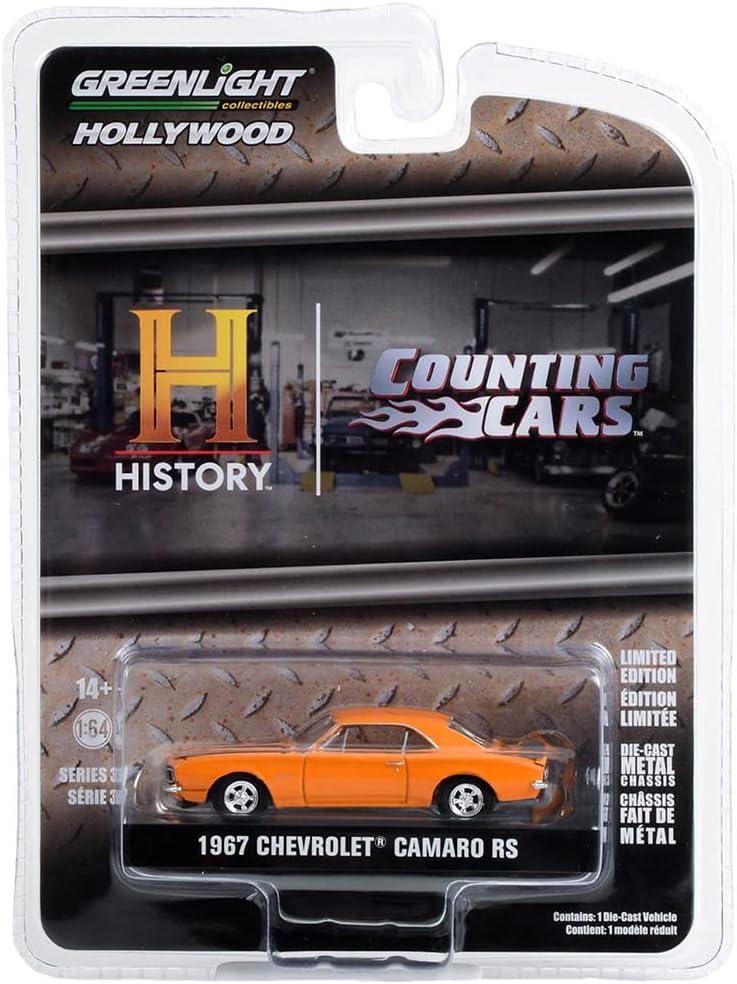 Greenlight Hollywood – Counting Cars 1967 Chevrolet Camaro RS (History Channel Series) 1:64 Scale Die-Cast Car - Jaiman Toys