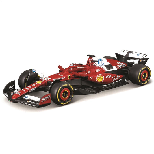 Bburago 1:43 Ferrari SF-25 #16 Charles Leclerc 2025 Formula 1 Racing Die-Cast Model Car – Official Licensed Collectible 18-36853