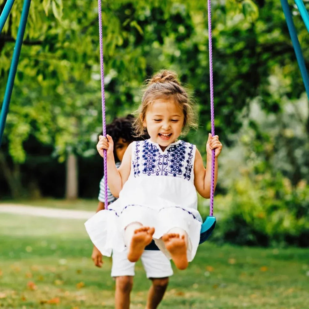 Plum 2-In-1 Swing Set With Adjustable Steel Frame, Suitable For Babies, Toddlers And Children ,181 Cm