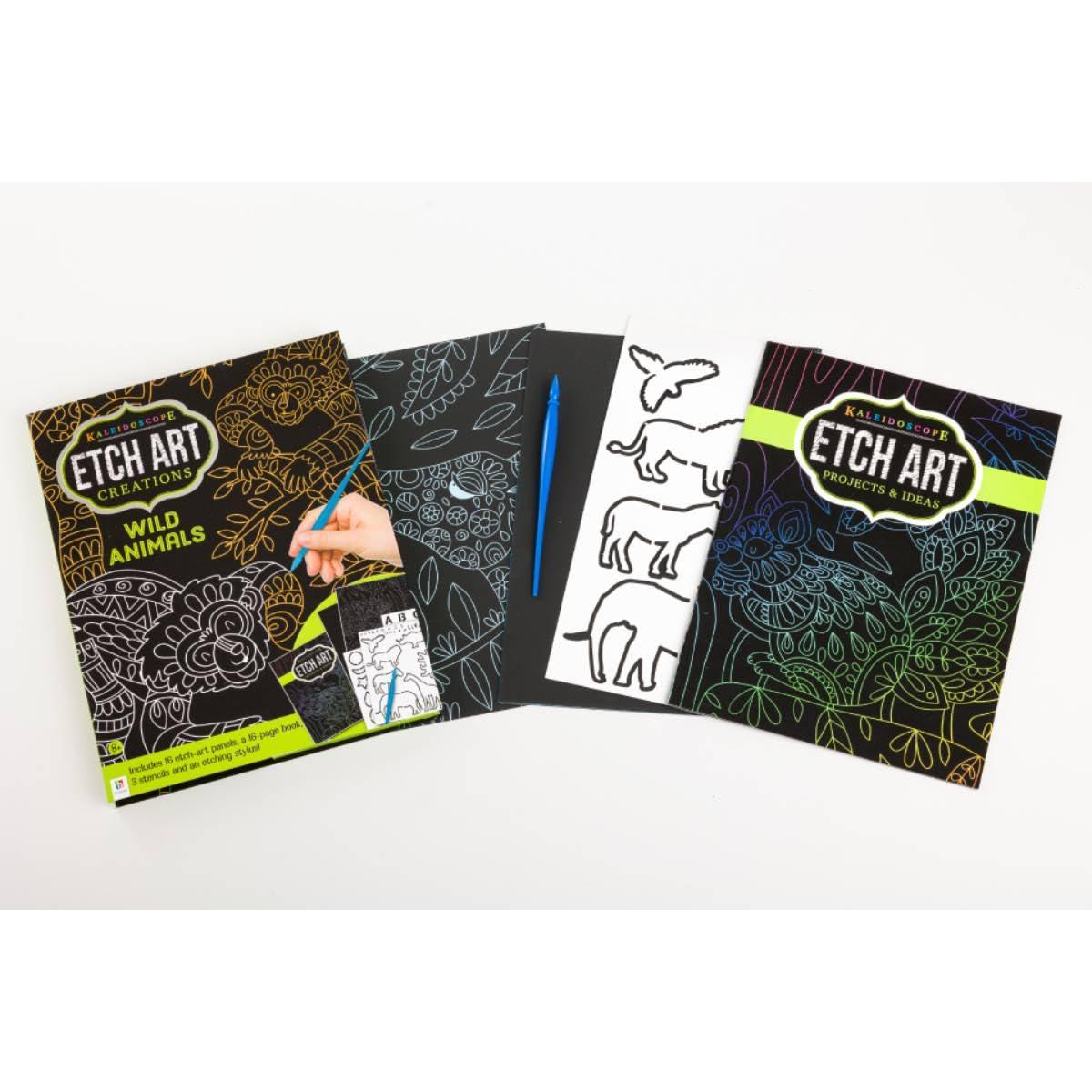 Kaleidoscope Etch Art Creations: Wild Animals - Jaiman Toys