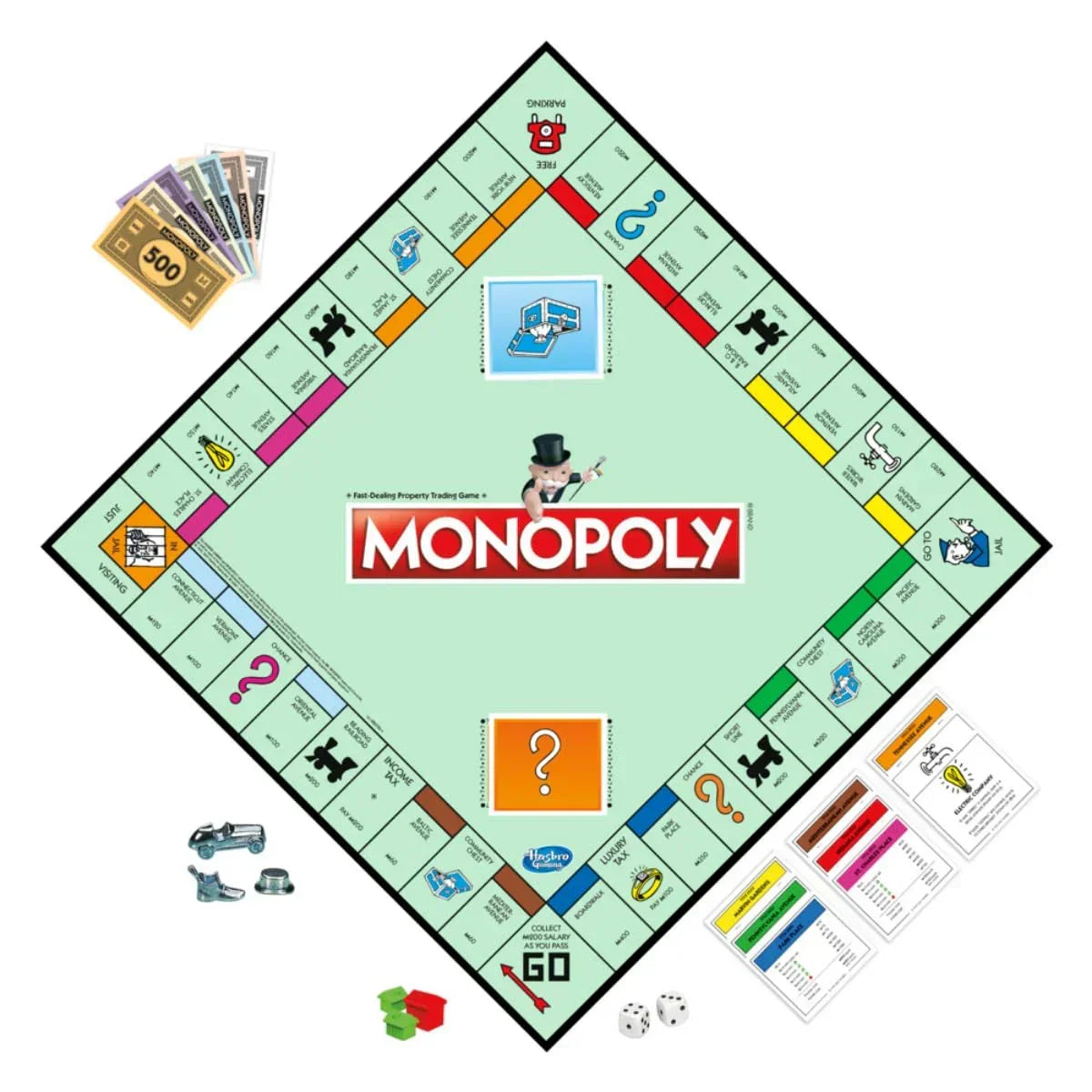 MONOPOLY Board Game (Multicolor) for Families and Kids Ages 8 and Up, Classic fantasy Gameplay - Jaiman Toys