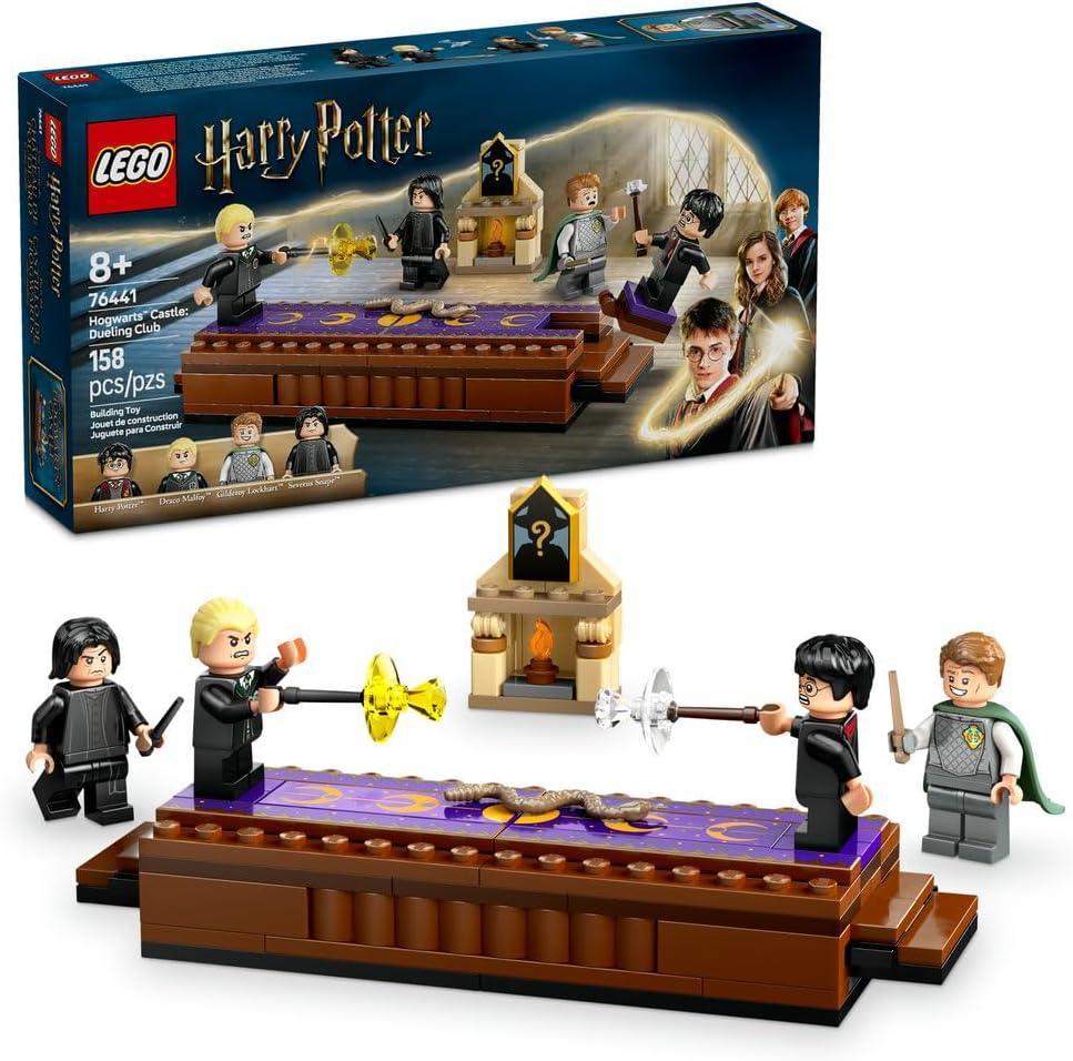 LEGO Harry Potter Hogwarts Castle: Duelling Club Playset with 4 Collectible Minifigures incl. Draco Malfoy & Severus Snape, Role Play Toy with Toppling Function for 8+ Year Old Boys & Girls 76441 - Jaiman Toys