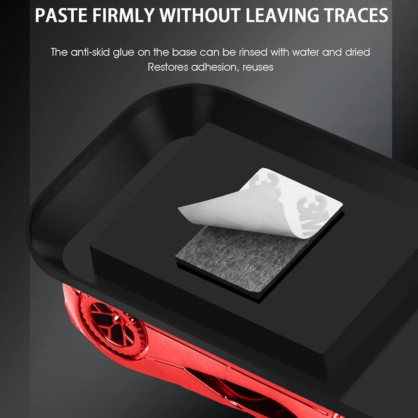 Solar Powered Car Dashboard Ferrari Car with Aroma Diffuser with refill, Stylish Car Interior Accessories (RED) - Jaiman Toys