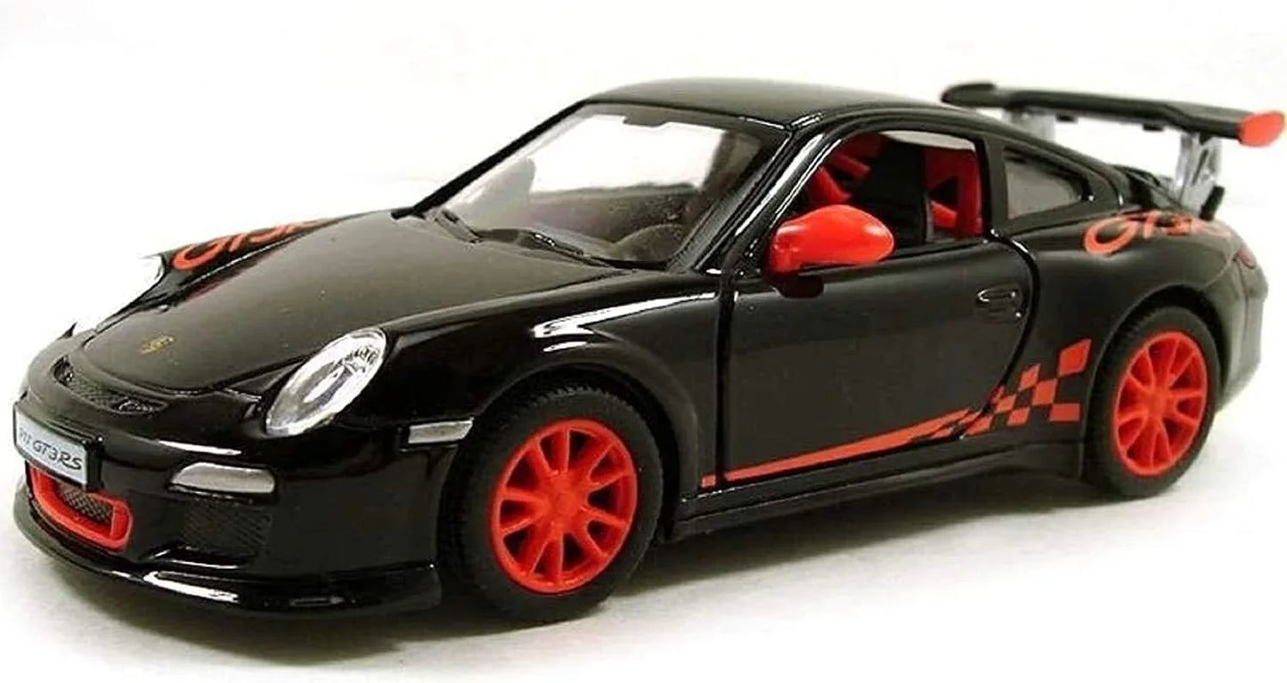 KiNSMART 1:36 Porsche 911 GT3 RS – Die-Cast Model Car - Black - Jaiman Toys