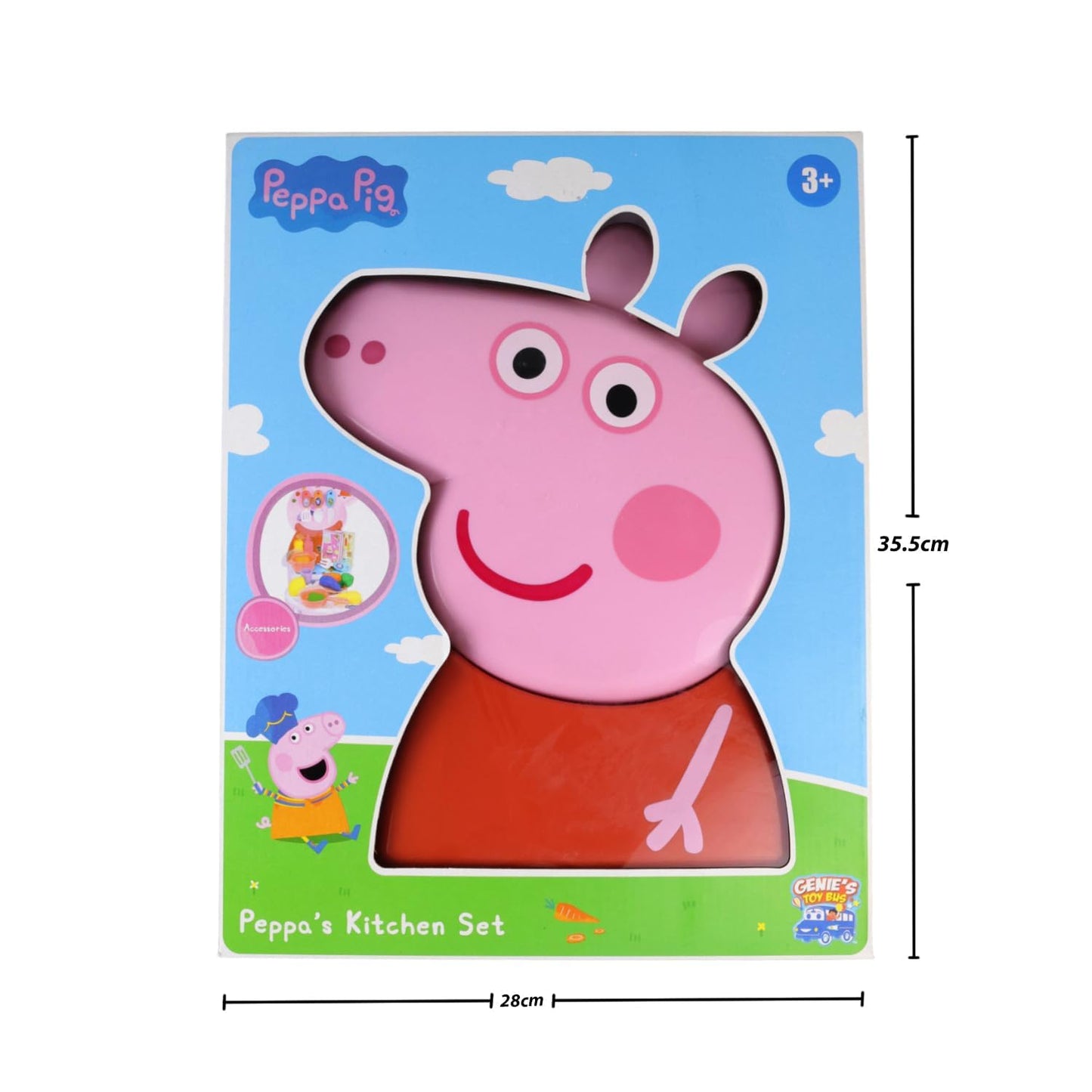 Peppa Pig Kitchen Set Pretend Play Toy | Portable Cooking Playset with Utensils, Vegetables & Cookware | Carry Case Role Play Toy for Kids Ages 3+