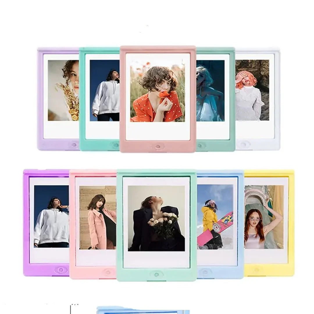 Fujifilm Instant Camera Accessories - Acrylic Photo Fram 8x8 With Instax Mini Display, Magnetic Back & Stand, Frameless Photo Holder for Desk, Wall Mount or Kitchen Fits - Jaiman Toys