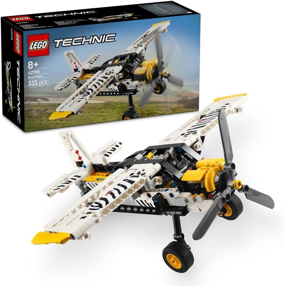 LEGO Technic Bush Plane Toy - Model Airplane Set for 8+ Year Old Boys & Girls - Spinning Propeller and Piston Engine for Imaginative Role Play - Kids' Birthday Gift Idea 42198 - Jaiman Toys