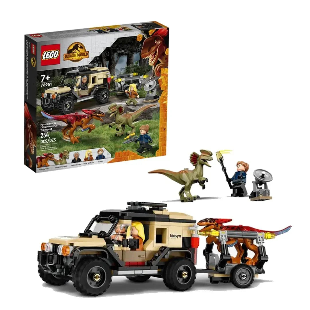 Lego 76951 Pyroraptor & Dilophosaurus Transport (254 Pcs) - Jaiman Toys
