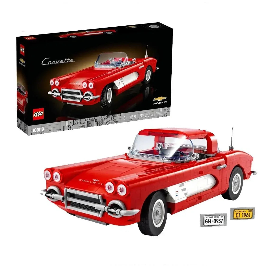 Lego 10321 Chevrolet Corvette C1 (1210 Pieces) - Jaiman Toys