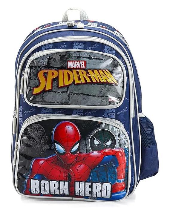 STRIDERS Spider-Man 16-inch Heroic School Backpack for Kids Ultimate Web-Slinging Adventure Bag - Jaiman Toys