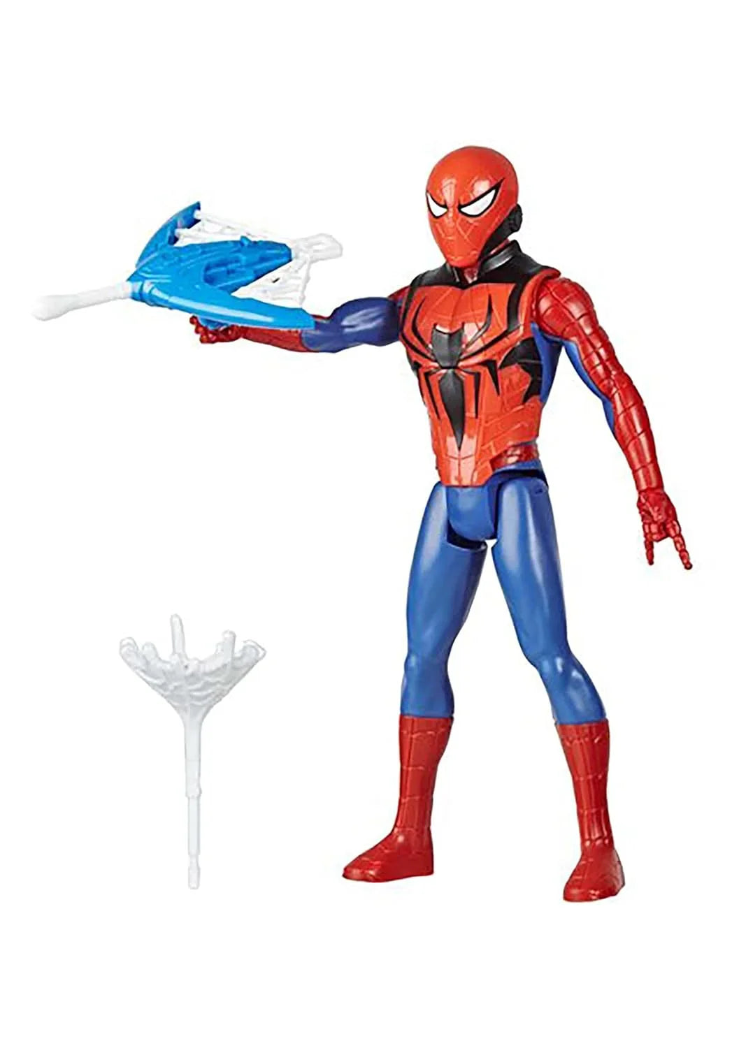 MARVEL Spider-Man TitanHero Series Blast Gear ActionFigure with Blaster, 2 Projectiles, 3 Armor Accessories - Jaiman Toys