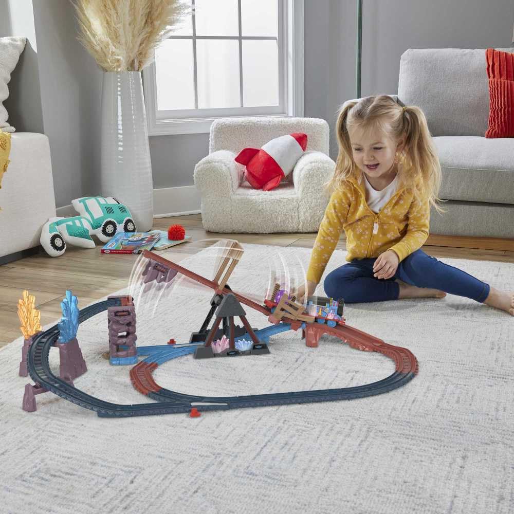 Fisher-Price Thomas & Friends Crystal Caves Adventure Set – Motorized Thomas Train Track Playset