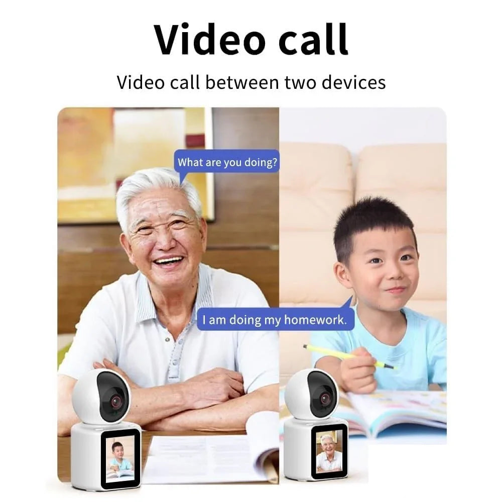 Video Calling Smart Camera 4G/WiFi PTZ Indoor Security Camera 1080P Full HD,AI Auto Tracking,2.8inch HD Display and Two-Way Video Calling - Jaiman Toys